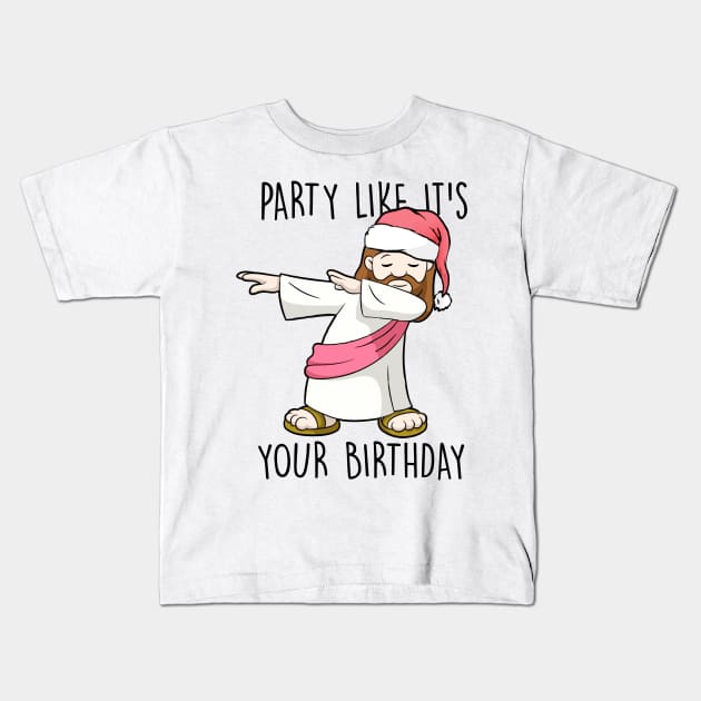 Party Like It's Your Birthday Christmas Kids T-Shirt by fleeksheek